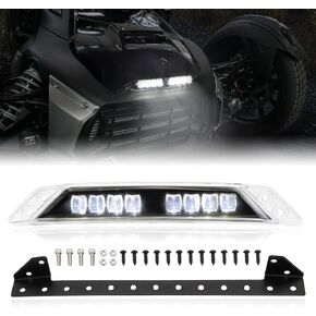 SAUTVS LED Auxiliary Light Kit for Can-Am Ryker, Front LED Signature White Light Daytime Running Light DRL for Can Am Ryker 600 900 Sport & Ryker Rally Edition All Models Accessories