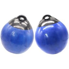X-Haibei Pair of Boat Fenders Ball Round Anchor Buoy, Dock Bumper Ball Inflatable Vinyl Shield Protection Marine Mooring Buoys
