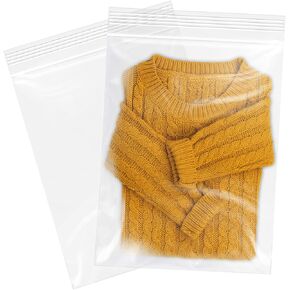 iMailer - 20 قطعة - أكياس بسحاب مقاس 30.48 سم × 45.72 سم - أكياس بولي قابلة للإغلاق مع سحاب قفل للتغليف وشحن البخور والقلائد والمجوهرات. in Kuwait