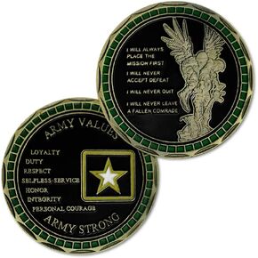 U.S. Army Values Military Soldier Creed Challenge Coin