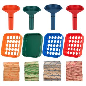 Coin Counters & Coin Sorters - 4 Color Coded Coin Sorting Tray and Coin Counting Tubes Bundle with 100PCS Coin Wrappers Assorted