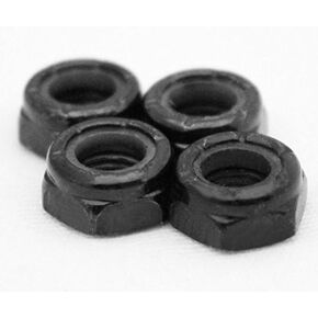4 Axle Nuts for Skateboard Longboard Trucks - Full Set of Dimebag Truck Lock Nuts 5/16 (Standard)