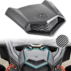 SAUTVS Carbon Fiber Pattern Turbo Hood for Can Am X3, Front Carbon Fiber Pattern Turbo Hood Scoop for Can-Am Maverick X3 XDS XRS MAX Turbo R 2017-2024 Accessories (Replace #705014313)