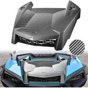SAUTVS Turbo Hood for RZR XP 1000/ RZR TURBO 19-23, Carbon Fiber Pattern Turbo Hood Scoop Air Intake Kit for Polaris RZR XP 1000/ XP 4 1000/ TURBO XP 4 / TURBO S 2019-2023 Accessories