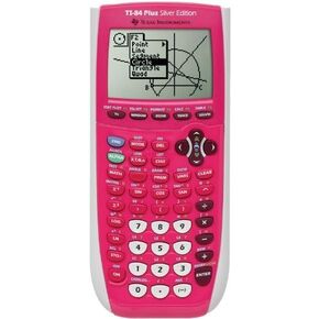Texas Instrument 84 Plus Silver Edition graphing Calculator (Full Pink in color) (Packaging may vary) (Renewed)