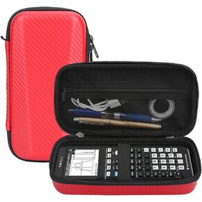 حافظة آلة حاسبة رسومية لـ Texas Instruments TI-84 Plus CE/TI-83 Plus CE/TI-84 Plus/Casio fx-9750GII، حقيبة واقية لصندوق التخزين مع جيب مضغوط لكابلات USB، قلم رصاص، مسطرة، دليل، (أسود) in Kuwait