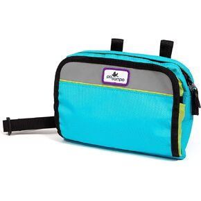 Po Campo Kids Bicycle Bag - Speedy Front Frame Bike Handlebar Bag – Fabric Bike Basket – Waterproof Front Mount Bag for Boys Girls Bike or Scooter Handle Bars – Converts to Crossbody Bag (Orbital)