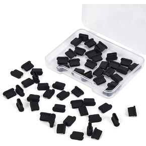 30 Pcs USB C Dust Plugs Covers, USB Type C Port Cover Dust Cap with Mini Box Compatible with Samsung Galaxy S24 S23/ Google Pixel/Any Type C Port, USB C Charging Port Plug in Kuwait