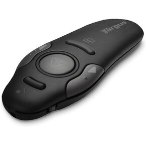 Targus Wireless USB Multimedia Presentation Remote with Laser Pointer, Bluetooth Control, Simple Control for Professional Presenter, Black with Gray (AMP09US)