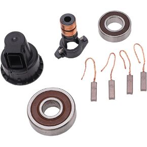 Alternator Repair Kit Slip Ring Brushes Bearings Set 230090 Replacement for Bosch 0124515010 0124525139