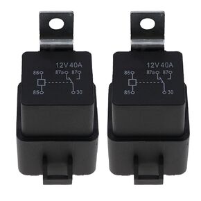 2X Power Trim Tilt Relay AZ973-1C-12DC4 882751A1 3854138 73040 828151 828151A1 882751A2 87414BP&B VF4-55F11 0332204174 8-1393305-6 for Mercury Outboard Motor 12V 40A