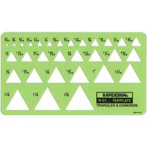 Rapidesign Triangles and Diamonds Template, 1 Each (R51)