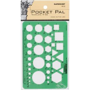 Rapidesign Pocket Pal Template, 1 Each (R50)
