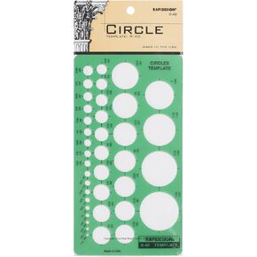 Rapidesign Extra Large Circles Template, 1 Each (R440)