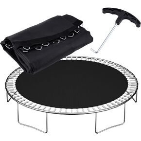 NONMON Trampoline Mat Replacement, Jumping Mat Fits 14 ft Frame, with 72 V-Rings & 6.5-7 inch Springs, UV-Resistant, with Spring Hook,Not Include Spring