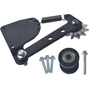 New Model Spring Loaded Chain Tensioner Kit for 49cc 50cc 66cc 80cc 2 Stroke Engine Gas Motorized Bicycle Bike Black with Roller