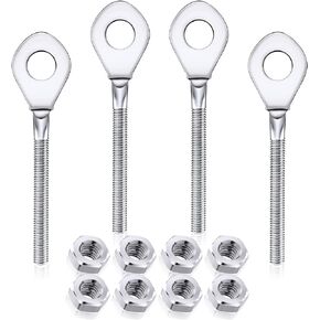 PAGOW 4 Pack 0.4 inch(10mm) Chain Axle Adjusters with 8 Screws Compatible with TAOTAO 50cc 70cc 90cc 110cc 125cc ATV 4 wheeler Quad Dirt Bike Tensioner