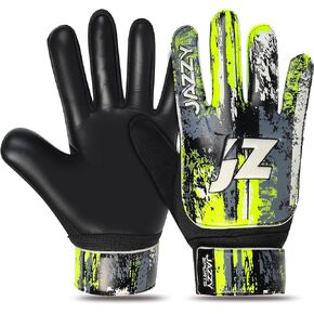 Soccer Goalkeeper Gloves for Kids Boys Children Youth, Funky Football Goalie Gloves Anti Slip 4mm Latex Palm with Strong Grip & Double Wrist Protection