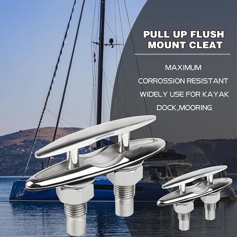 المنبثقة قارب المربط الفولاذ المقاوم للصدأ 316 المرابط قابل للسحب البحرية الصف حبل المربط المخفية دافق جبل كامل حتى قفص الاتهام المربط لليخوت وقوارب الكاياك in Kuwait