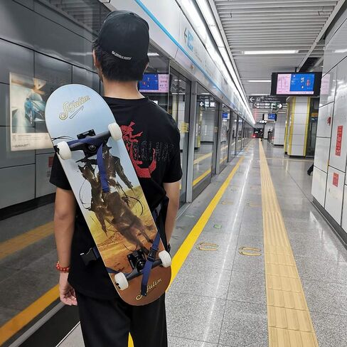Skateboard Shoulder Carrier Skateboard Carry Strap Skateboard Carry Bag Backpack with Adjustable Straps in Saudi Arabia