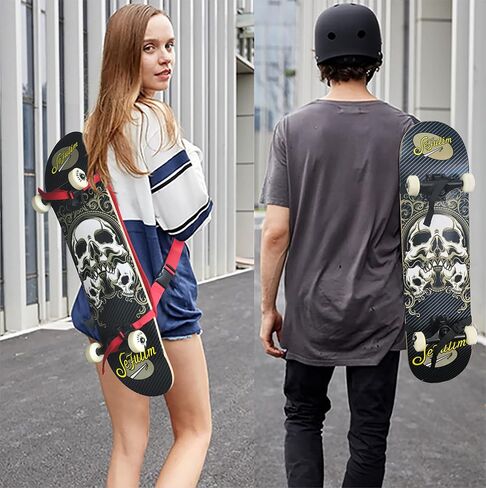 Skateboard Shoulder Carrier Skateboard Carry Strap Skateboard Carry Bag Backpack with Adjustable Straps in Saudi Arabia