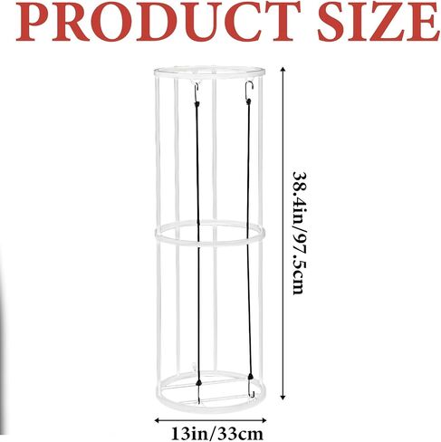 Garage Ball Storage, Durable White Vertical Ball Rack, Sports Basketball Football Rack Organizer for Garage, Wall Mounted Ball Storage Cage Ball Holder for Basketball, Soccer, Football, Volleyball in Saudi Arabia