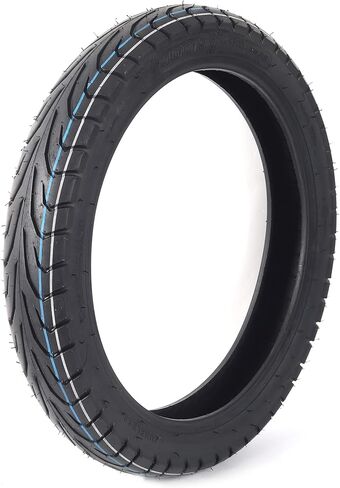 إطار دراجة نارية أمامي 100/90-19 57 ساعة بجدار أسود - إطار أمامي بديل بدون أنابيب للدراجات النارية - طبقة متحيزة لزيادة سعة الحمولة - معالجات إطارات الشوارع مع أخاديد مطر فعالة in Kuwait