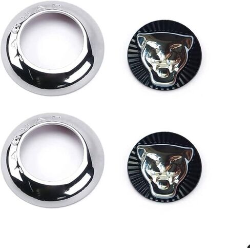 مفتاح مقعد السيارة الأمامي - غطاء زر قابل للتعديل ملصق إطار زخرفي تعديل داخلي لسيارة جاكوار FL F-PACE XE XJ (قطعتان) (أحمر) in Kuwait