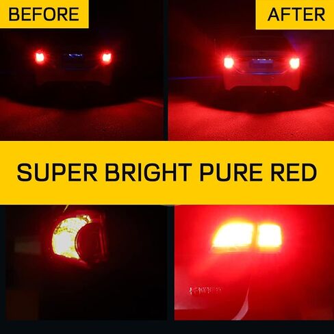 Yifengshun 1156 LED Bulbs White Backup Reverse Light Super Bright 3000 Lumens Error Free Canbus BA15S 1141 P21W 1506 7506 Led Tail Light Bulbs for Car RV Interior Light Trailer Camper 144SMD (2PCS) in Saudi Arabia