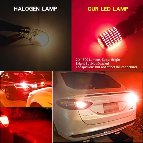 Yifengshun 1156 LED Bulbs White Backup Reverse Light Super Bright 3000 Lumens Error Free Canbus BA15S 1141 P21W 1506 7506 Led Tail Light Bulbs for Car RV Interior Light Trailer Camper 144SMD (2PCS) in Saudi Arabia