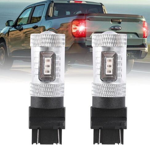 NSLUMO WT21W/7W WT21/7W LED لمبات ضوء الفرامل الخلفية الذيل لعام 2021+ Maverick For'd Bronco F150 أحمر نقي فائق السطوع خلفي الذيل بدوره أضواء الإشارة استبدال المصابيح in Saudi Arabia