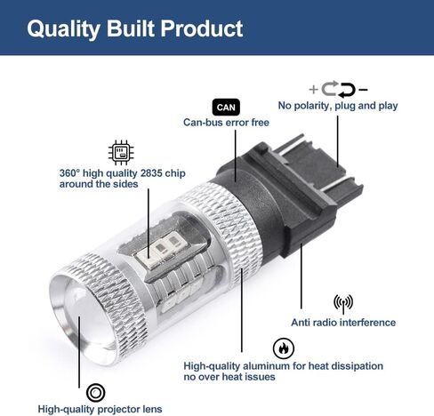 NSLUMO WT21W/7W WT21/7W LED لمبات ضوء الفرامل الخلفية الذيل لعام 2021+ Maverick For'd Bronco F150 أحمر نقي فائق السطوع خلفي الذيل بدوره أضواء الإشارة استبدال المصابيح in Saudi Arabia