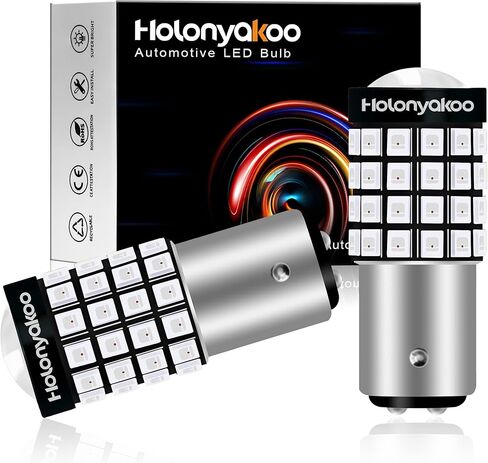 أحدث 1157 1157na 2057 2357a BAY15D 7528 P21/5W LED لمبة بيضاء 500% فائقة السطوع، مثالية للفرامل والذيل والوامض ومواقف السيارات والضوء العكسي الاحتياطي، DRL، 6000k، DC10-30V (مجموعة من 2) in Kuwait