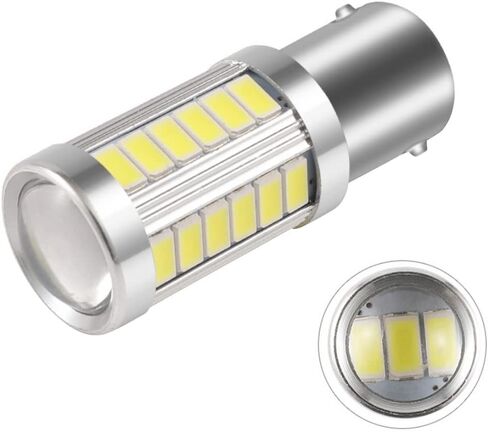 1156 لمبة إضاءة LED، 12 فولت - 30 فولت لمبات إضاءة LED فائقة السطوع، 1500 لومن، مع عدسة جهاز العرض. للنسخ الاحتياطي عكس الضوء الخلفي لمبة الضوء 6000K الأبيض، 2 حزمة in Kuwait