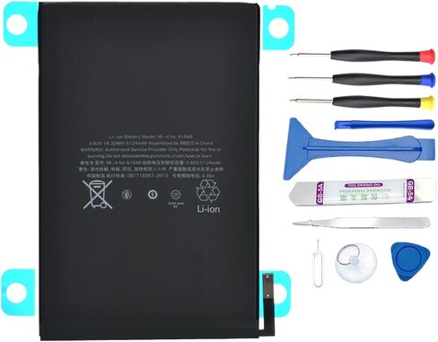 A1546 Battery Compatible with iPad Mini 4 A1538 A1550 with Installation Tools 3.82V 5124mAh 19.32Whr in Saudi Arabia