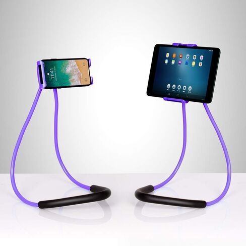 Cell Phone Neck Holder, Tablet Holder Stand Universal Phone Stand, Lazy Bracket, DIY Free Rotating Gooseneck Mounts (Pink) in Saudi Arabia