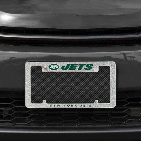 Rico Industries NFL 12" x 6" Chrome All Over Automotive Bling License Plate Frame Design for Car/Truck/SUV in Kuwait