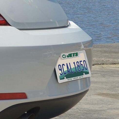 Rico Industries NFL 12" x 6" Chrome All Over Automotive Bling License Plate Frame Design for Car/Truck/SUV in Kuwait