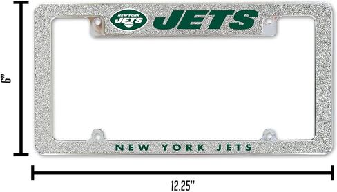 Rico Industries NFL 12" x 6" Chrome All Over Automotive Bling License Plate Frame Design for Car/Truck/SUV in Kuwait