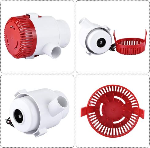 NovelBee 12V Non Automatic Bilge Pumps,Boat Marine Plumbing Electric Submersible Bilge Pump 1-1/2" 40MM ID Hose (3500 GPH) in Saudi Arabia