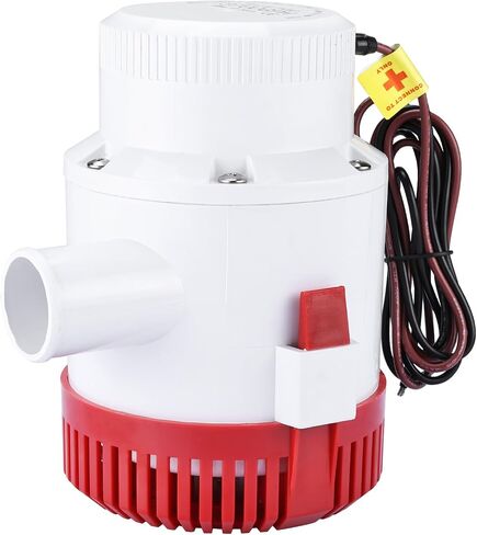 NovelBee 12V Non Automatic Bilge Pumps,Boat Marine Plumbing Electric Submersible Bilge Pump 1-1/2" 40MM ID Hose (3500 GPH) in Saudi Arabia