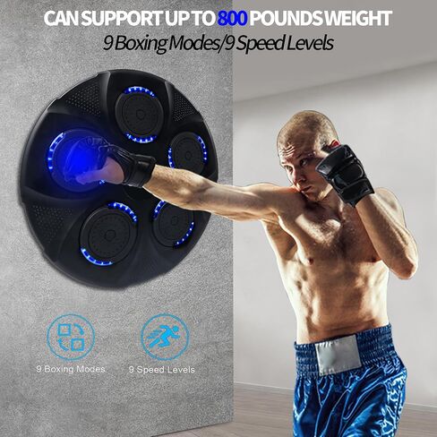 Tixmac Music Boxing Machine,Smart Wall Mounted Workout Bluetooth Boxing Machine,One Punch Boxing Game Machine for Adult,Kid. in Saudi Arabia