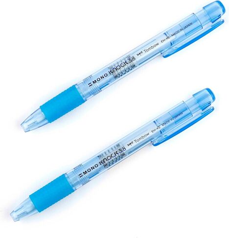 Tombow 57336 Mono Knock Eraser, Blue. Easy to Use Pen-Style Eraser with Rubber Grip in Saudi Arabia