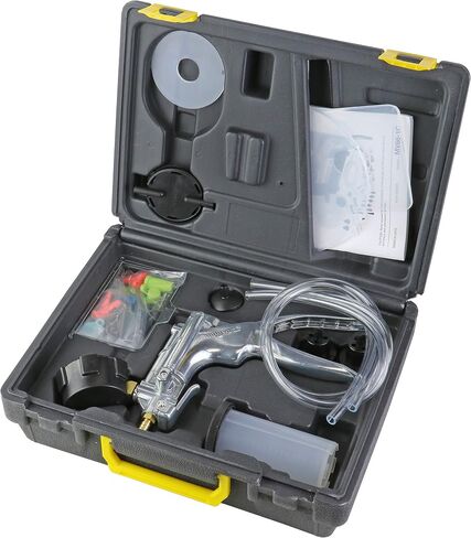 مضخة يدوية للفرامل والضغط من Mityvac MV8510 Silverline Elite لتشخيص الأداء، ونزيف الفرامل، ونقل السوائل، والإخلاء، وإصلاح الزجاج الأمامي، ومقياس مركب 2 بوصة، ومحول مزدوج in Kuwait