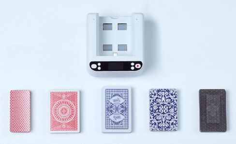 USU CHUANMEI YOUPAI Automatic Card Dealer Machine 3rd Generation for Blackjack, Uno, Poker, and Other Card Games - White in Saudi Arabia