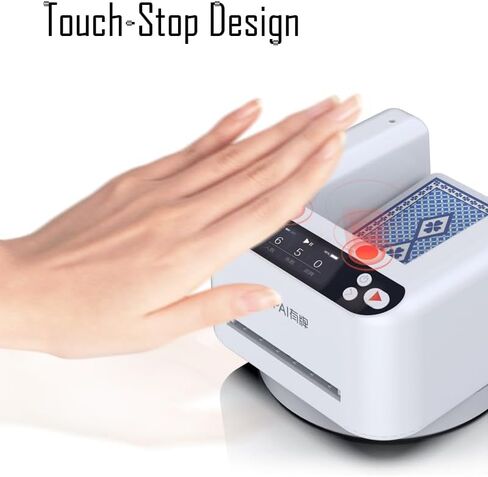 USU CHUANMEI YOUPAI Automatic Card Dealer Machine 3rd Generation for Blackjack, Uno, Poker, and Other Card Games - White in Saudi Arabia