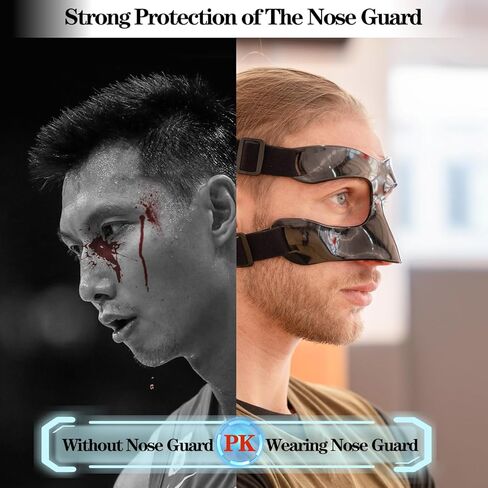 Sports Face Guard, Nose Guard for Broken Nose, Basketball Football Softball Training Face Shield Masks with Foam Padding for Men and Women in Kuwait