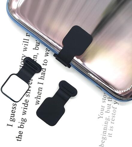 3pcs USB Type C Anti-Lost Anti Dust Plugs, Dust Cover Port Plugs Protection Compatible with iPhone 15 Samsung Galaxy S21/S20/S22 Ultra Huawei for All Type-C Smartphone and Tablet - Black in Saudi Arabia