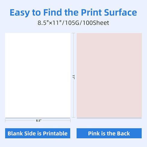 ورق التسامي Printholic مقاس 8.5 × 11 بوصة، يعمل مع حبر التسامي وطابعات نفث الحبر E Sawgrass للأكواب والقمصان والأقمشة الخفيفة وغيرها من فارغة التسامي (100 ورقة، 105 جرام) in Kuwait