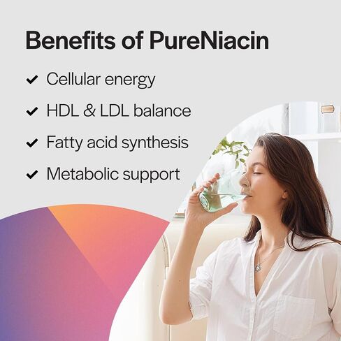 PureFormulas Pure Niacin - Vitamin B3, 500 mg Immediate Release Niacin 500mg - Nicotinic Acid 100 Tablets - Non-GMO B3 Vitamins Niacin Supplement in Saudi Arabia